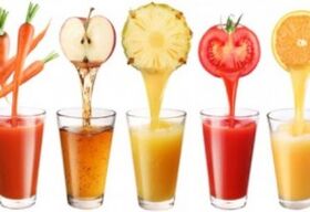 Jugos de frutas y verduras para una dieta potable